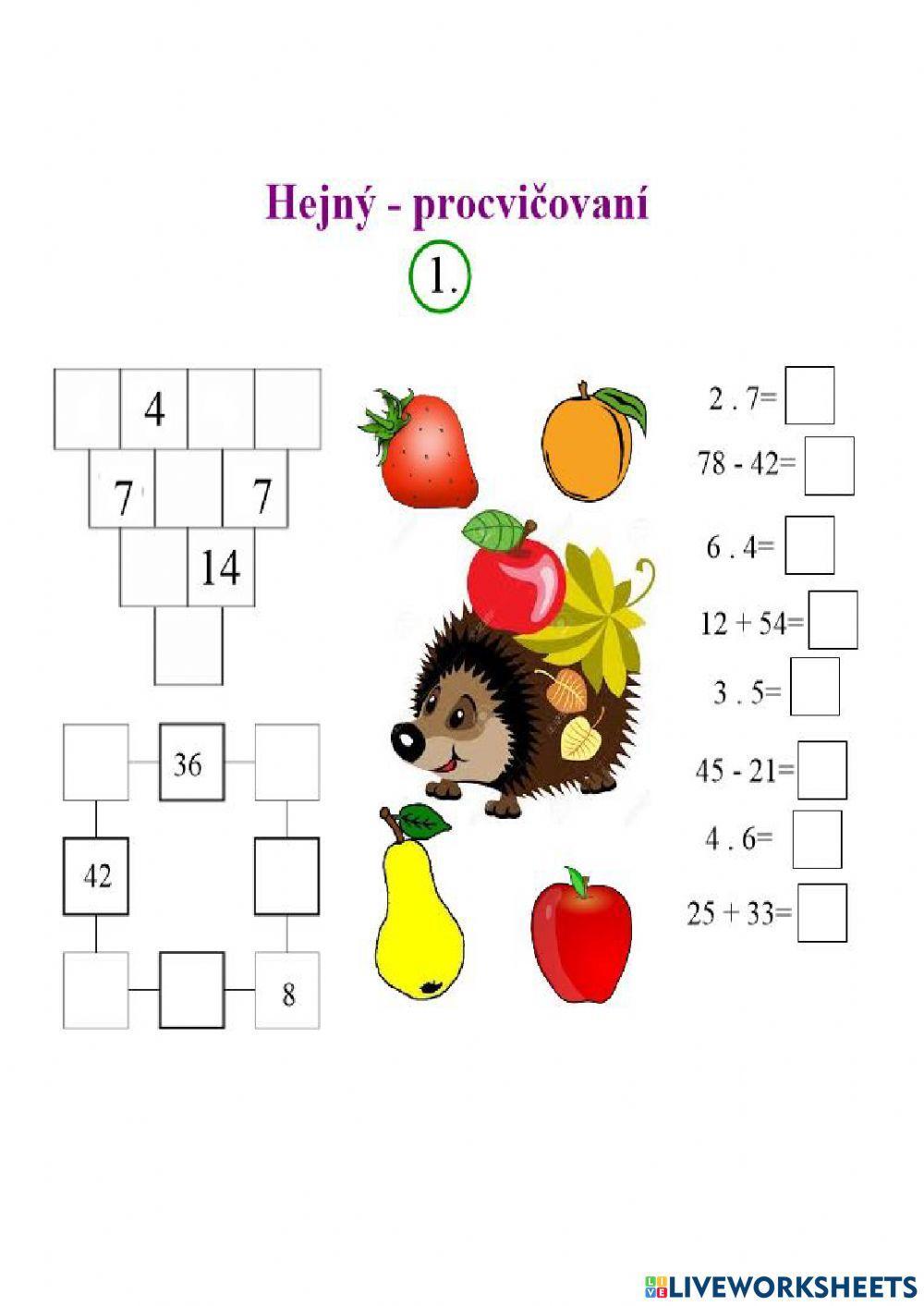 Hejný procvičování