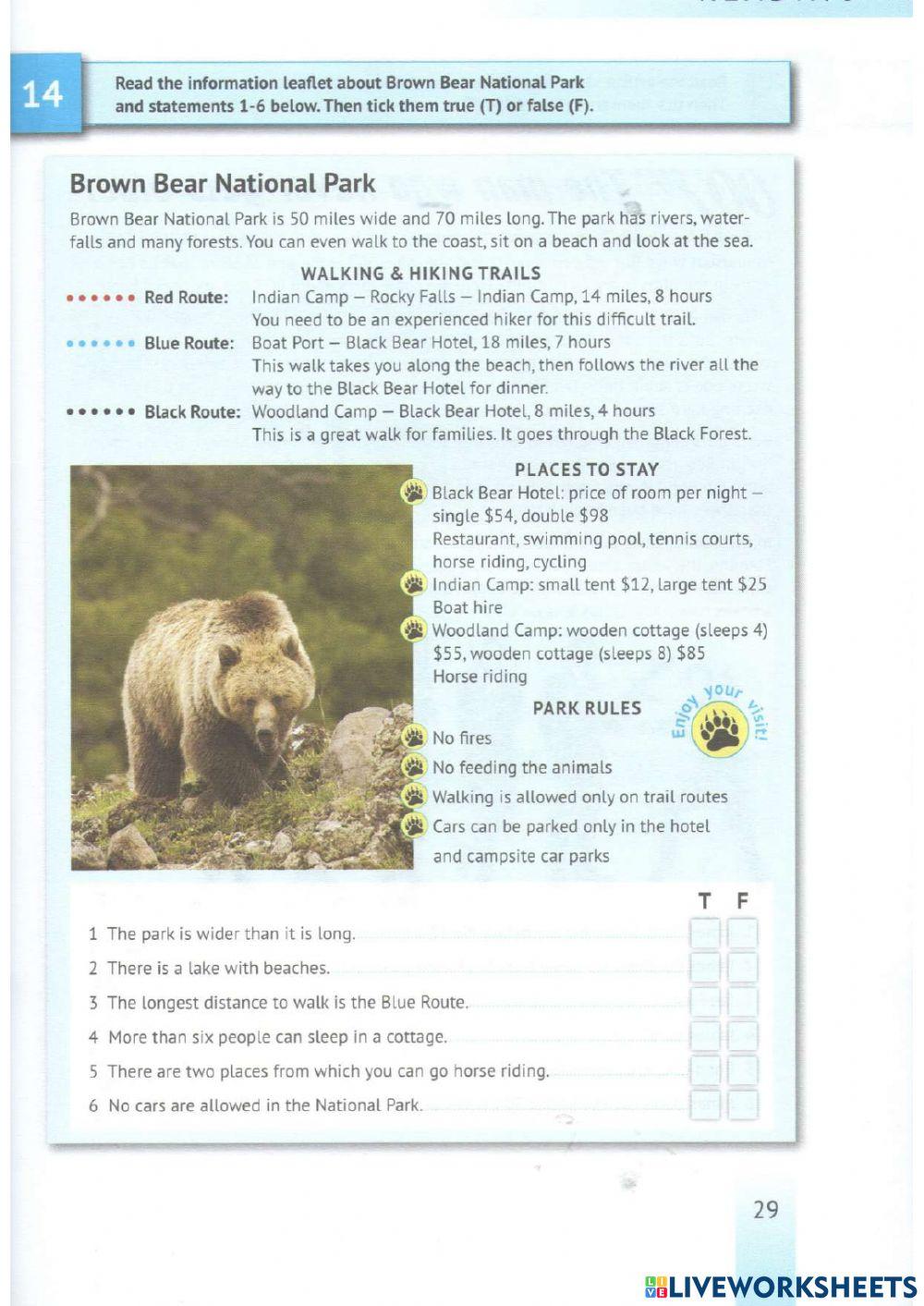 English Test Training A2 - Reading 10-14