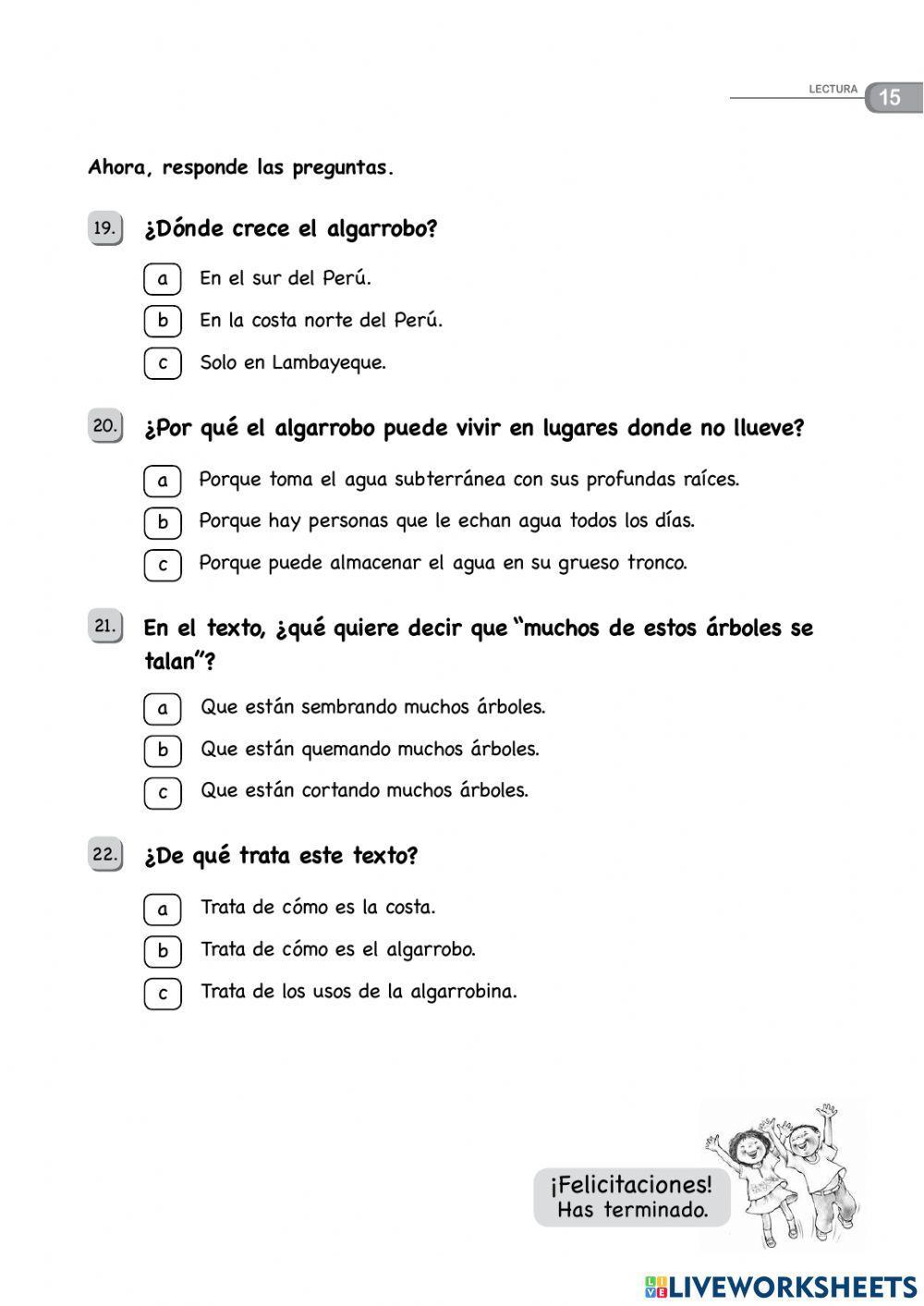 Evaluación de comprensión 02