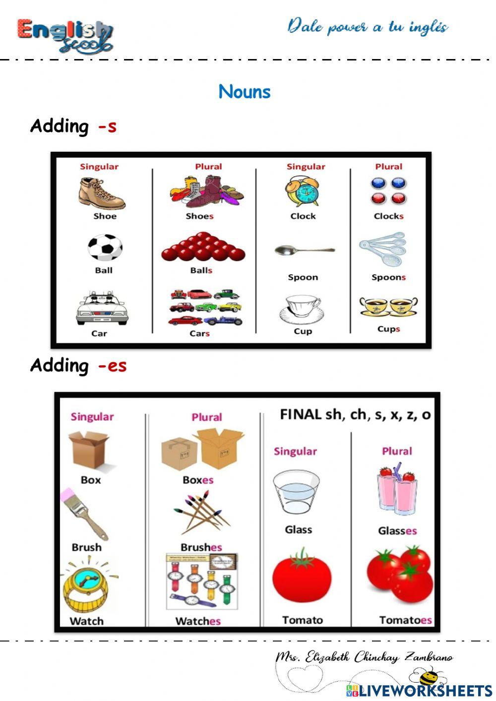 Plural nouns grammar