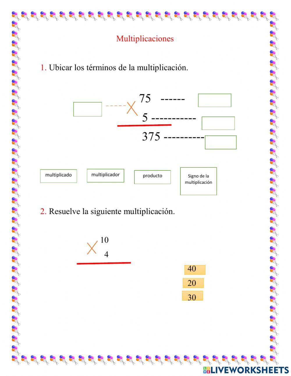 Multiplicaciones
