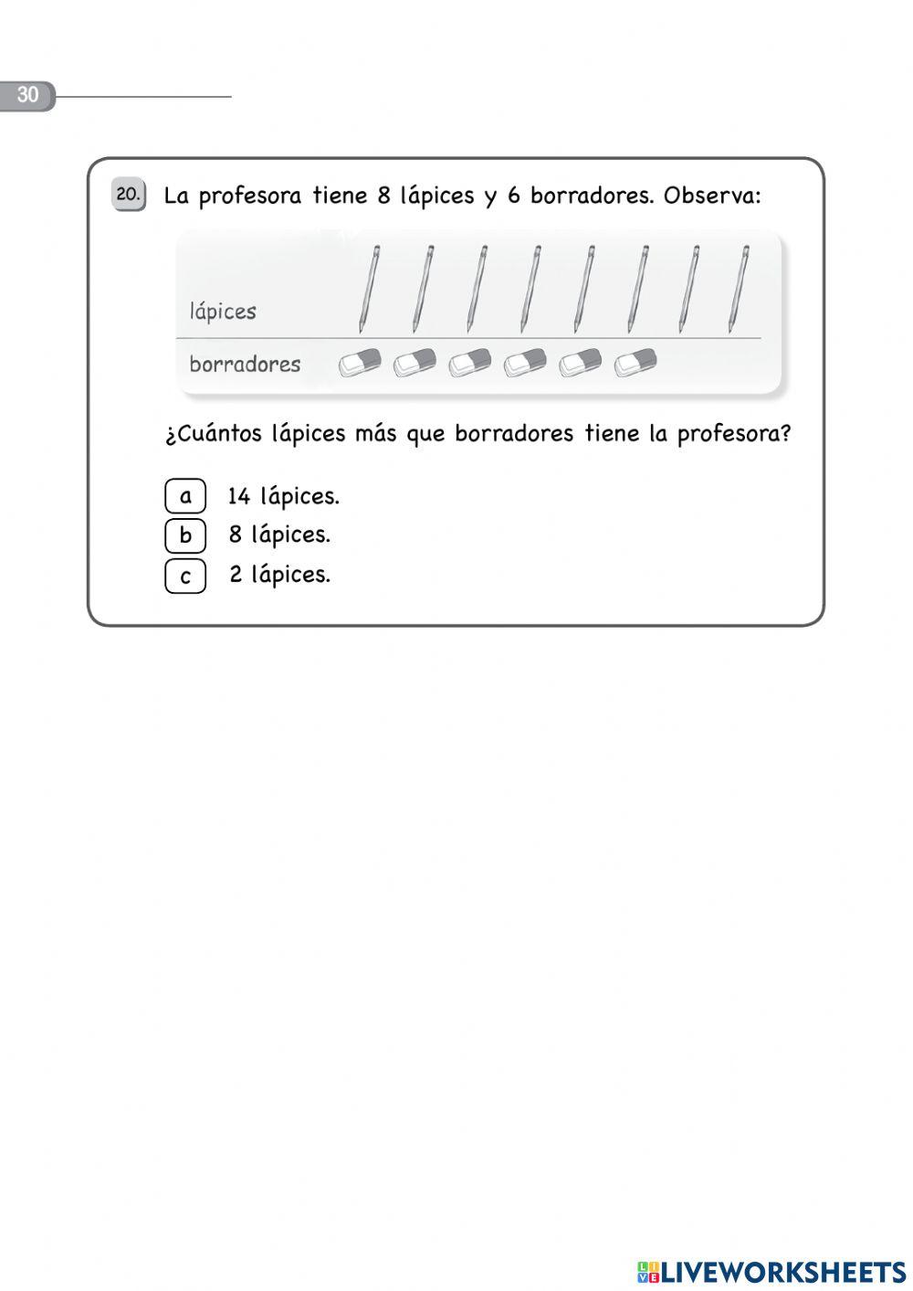 EVA. matemática 3ero 2
