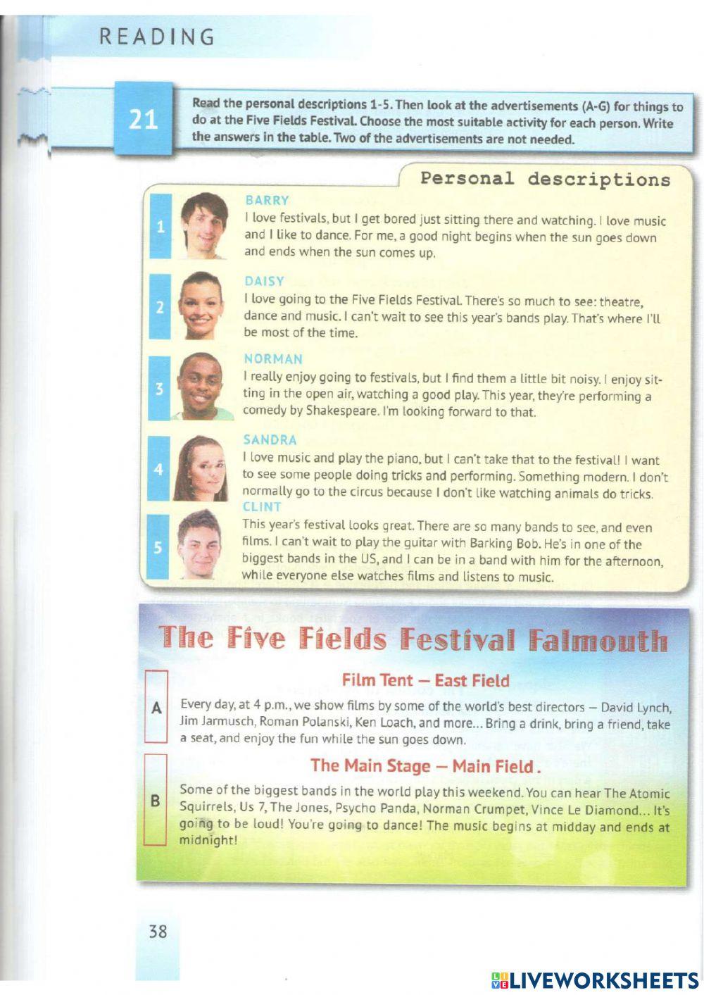 English Test Training A2 - Reading 21-24