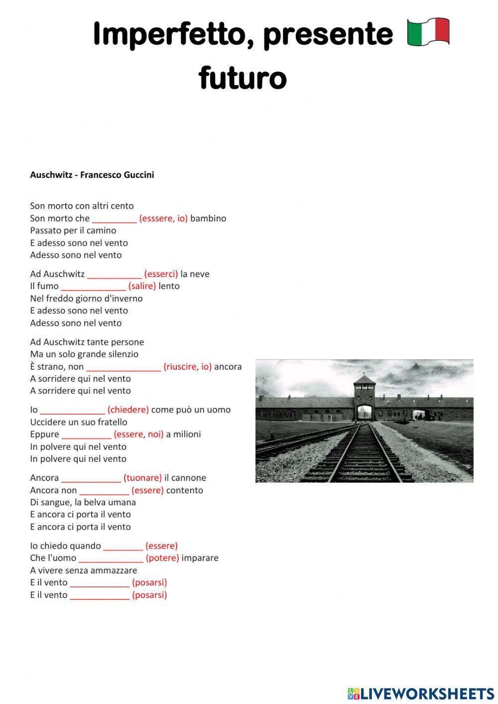 Imperfetto, presente, futuro Auschwitz