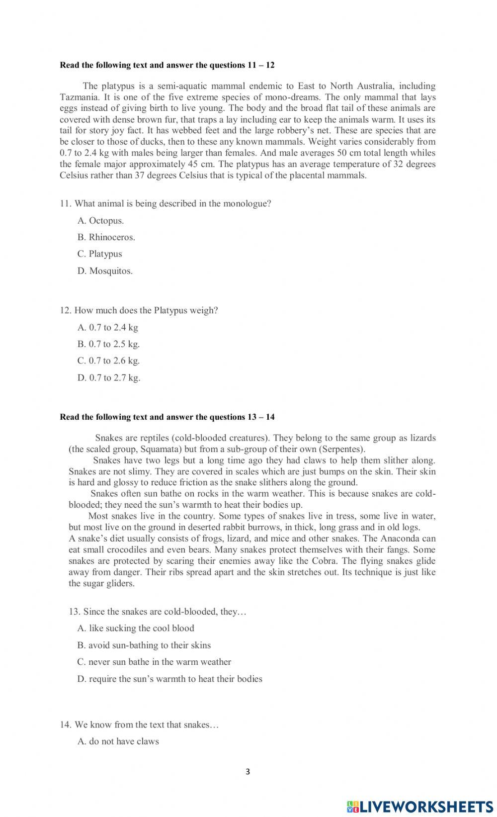 DAILY TEST OF KD 3.8