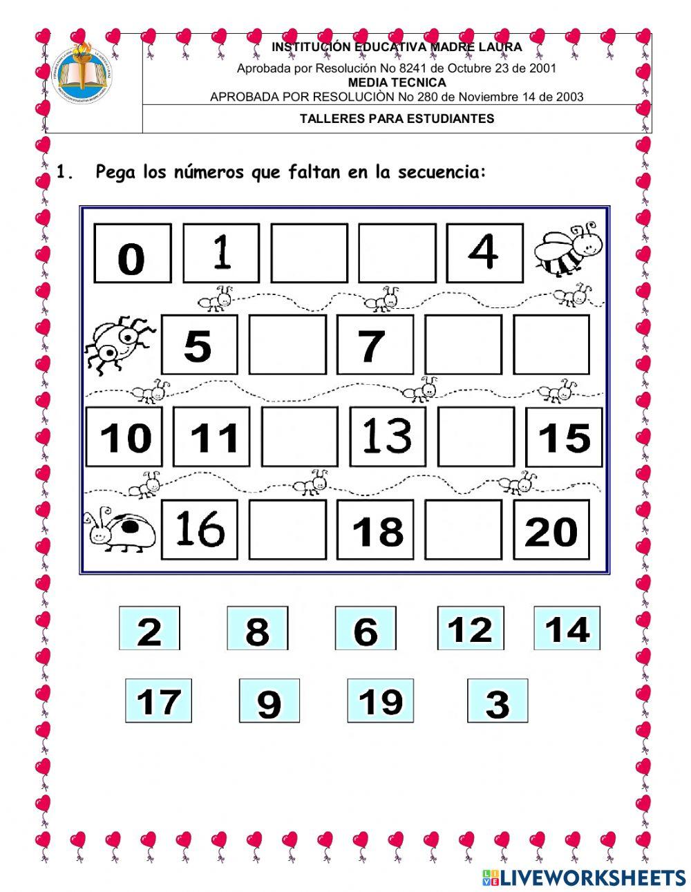 quizz de númernos y conjuntos