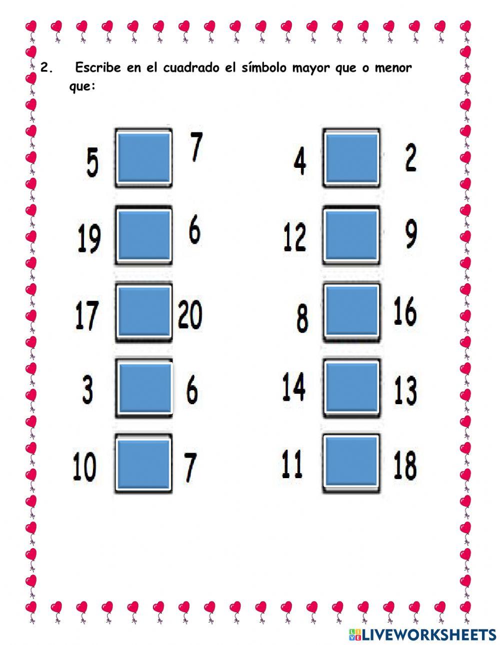 quizz de númernos y conjuntos