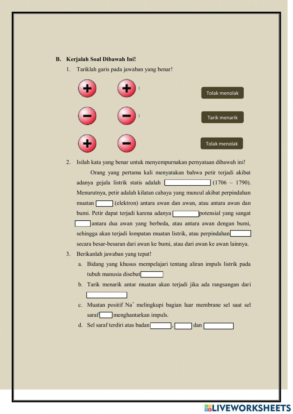 Konsep listrik statis