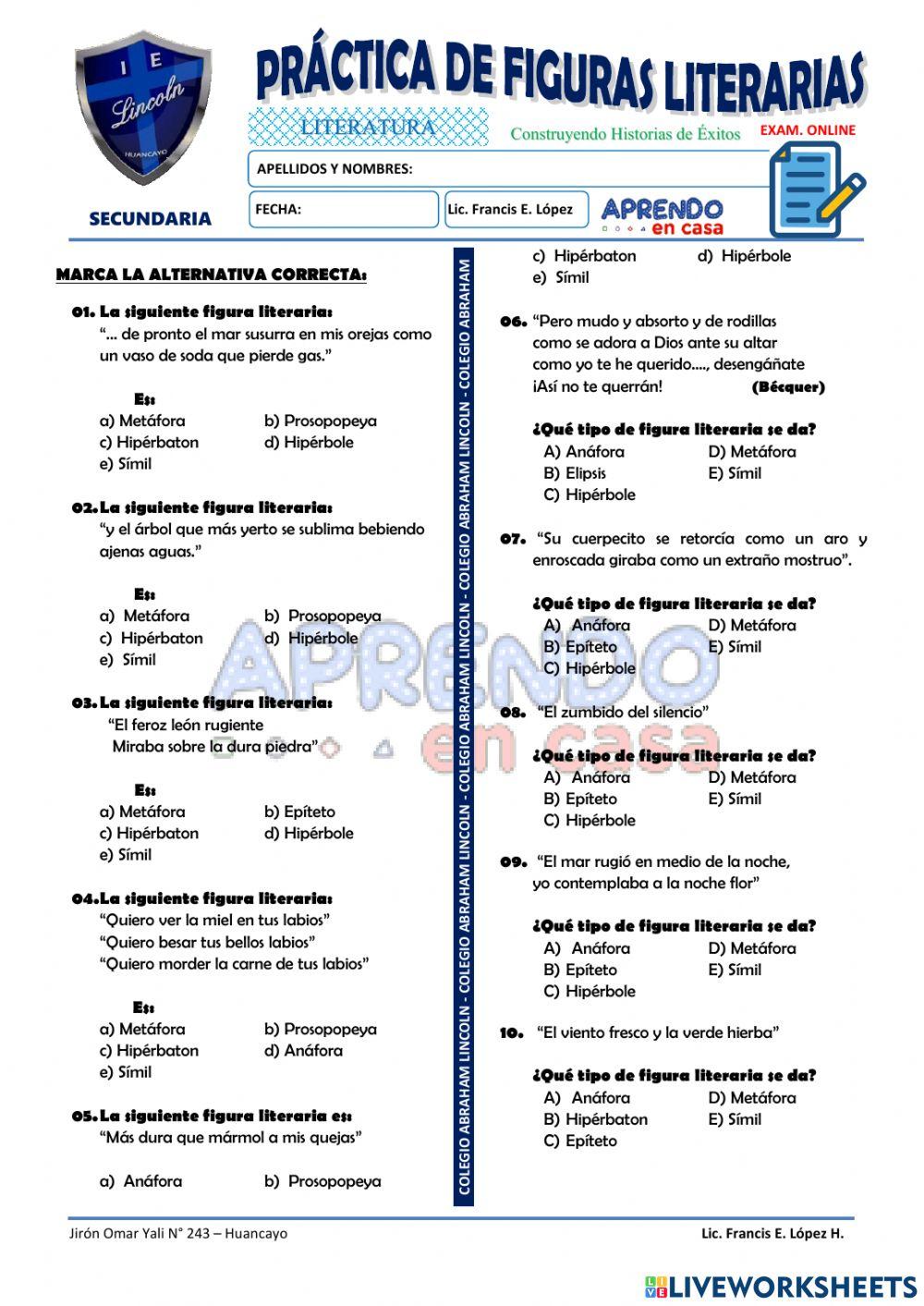 Practica de figuras literarias