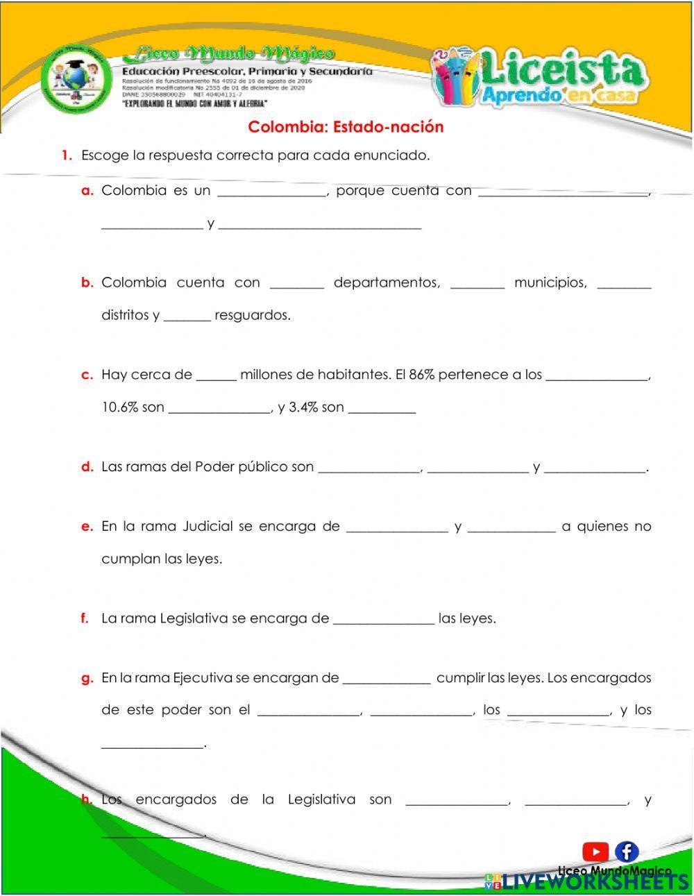 Colombia: Estado-nación