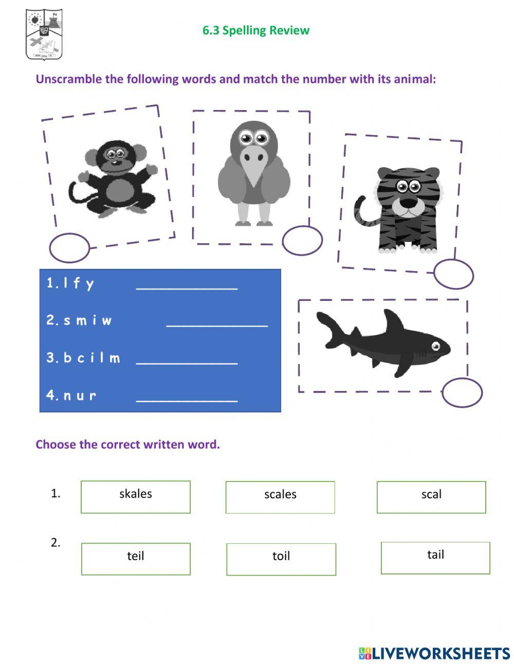 6.3 Animals Abilities