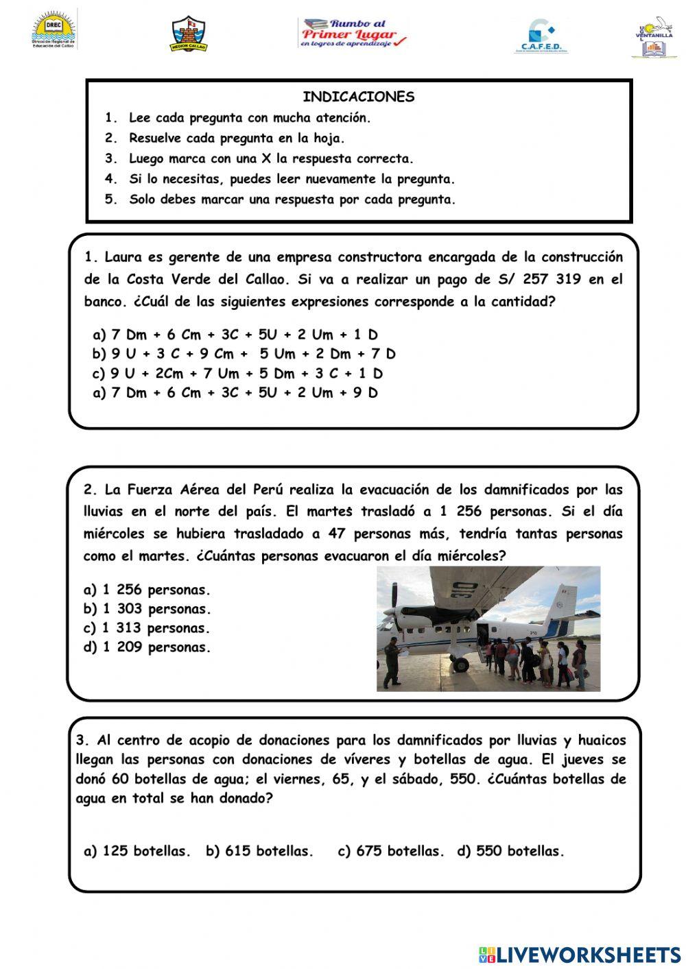 Evalaución de entrada