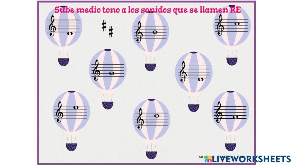 Coloca las alteraciones