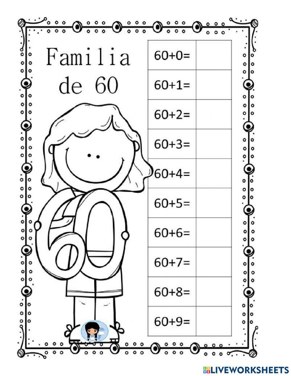 Guía familia de números