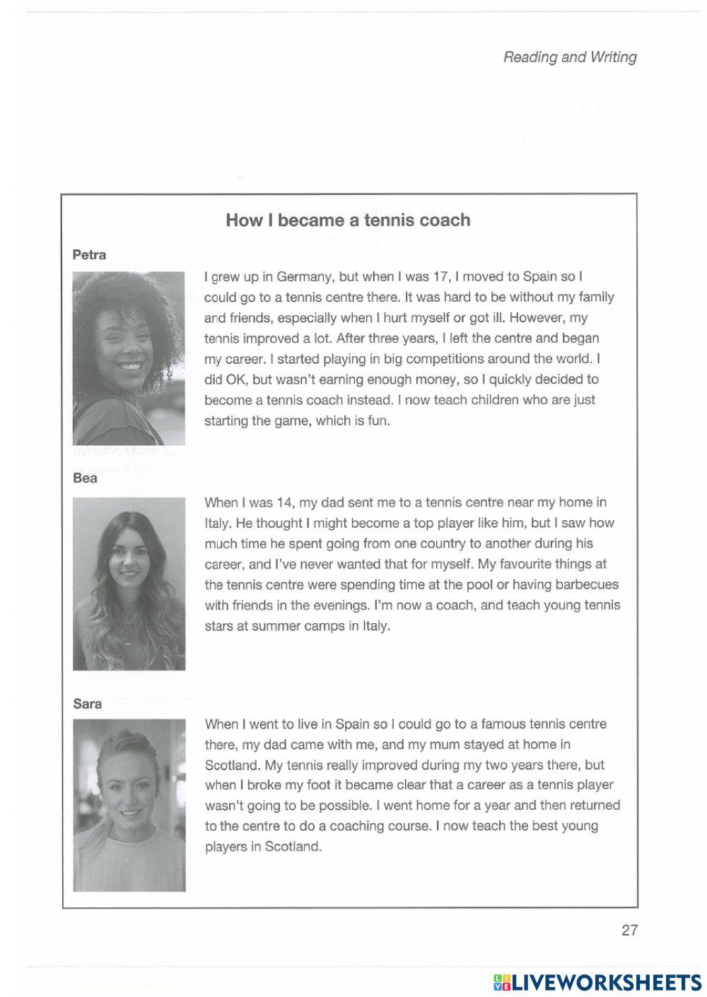 KET READING PART 2.2