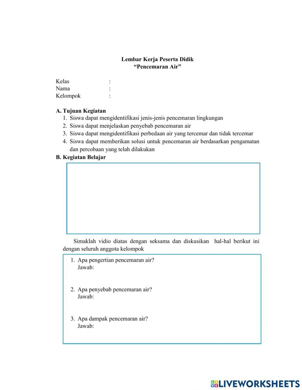 LKPD Pencemaran Air