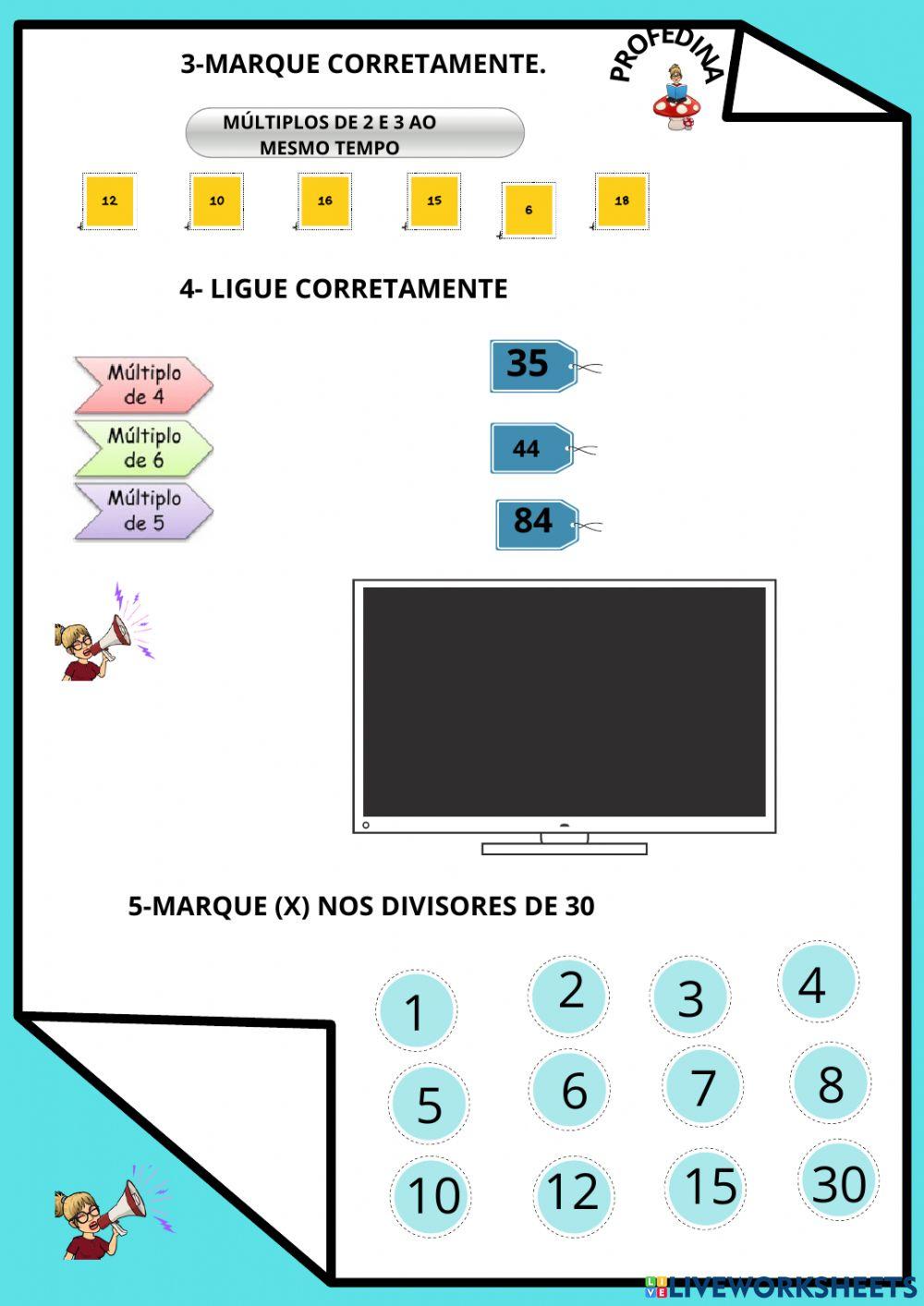 Múltiplos e divisores