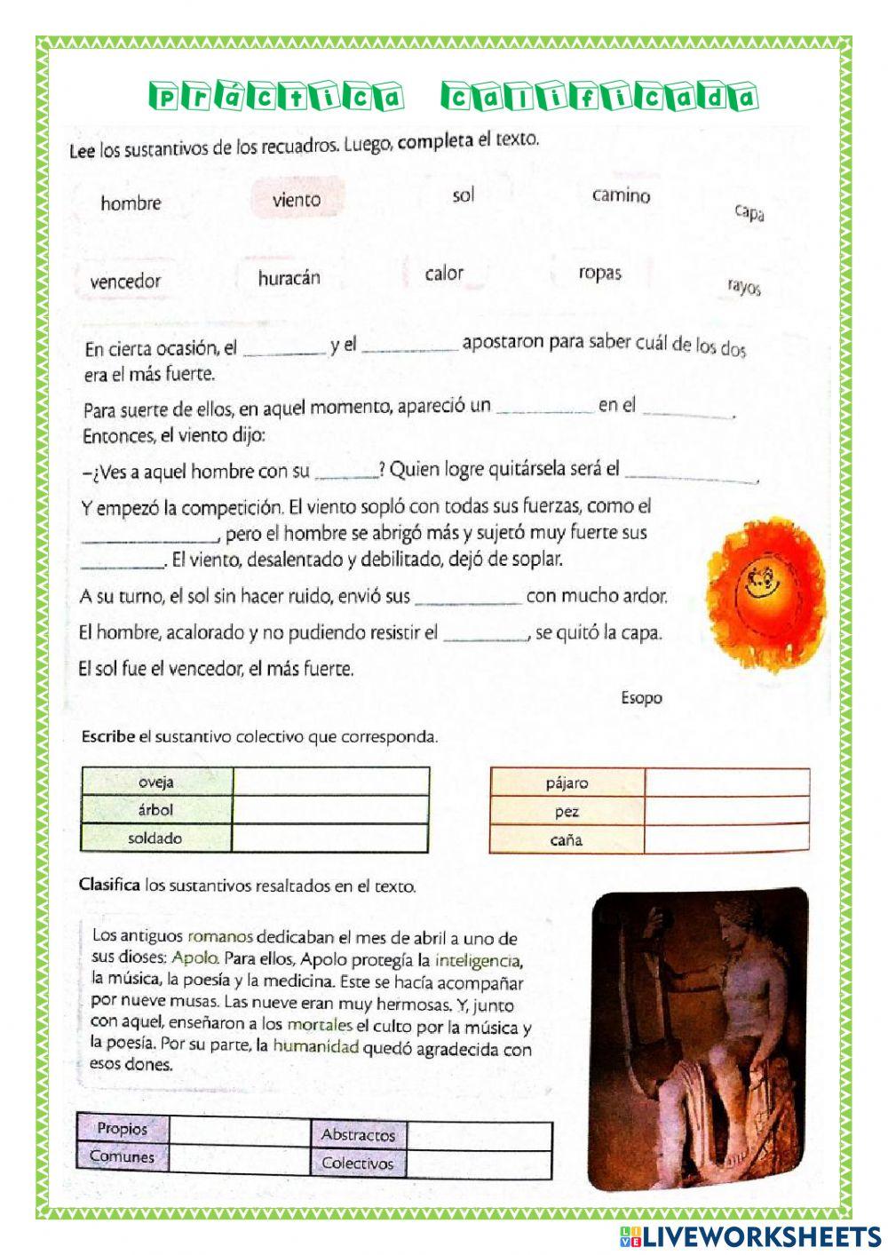 Clases de sustantivos