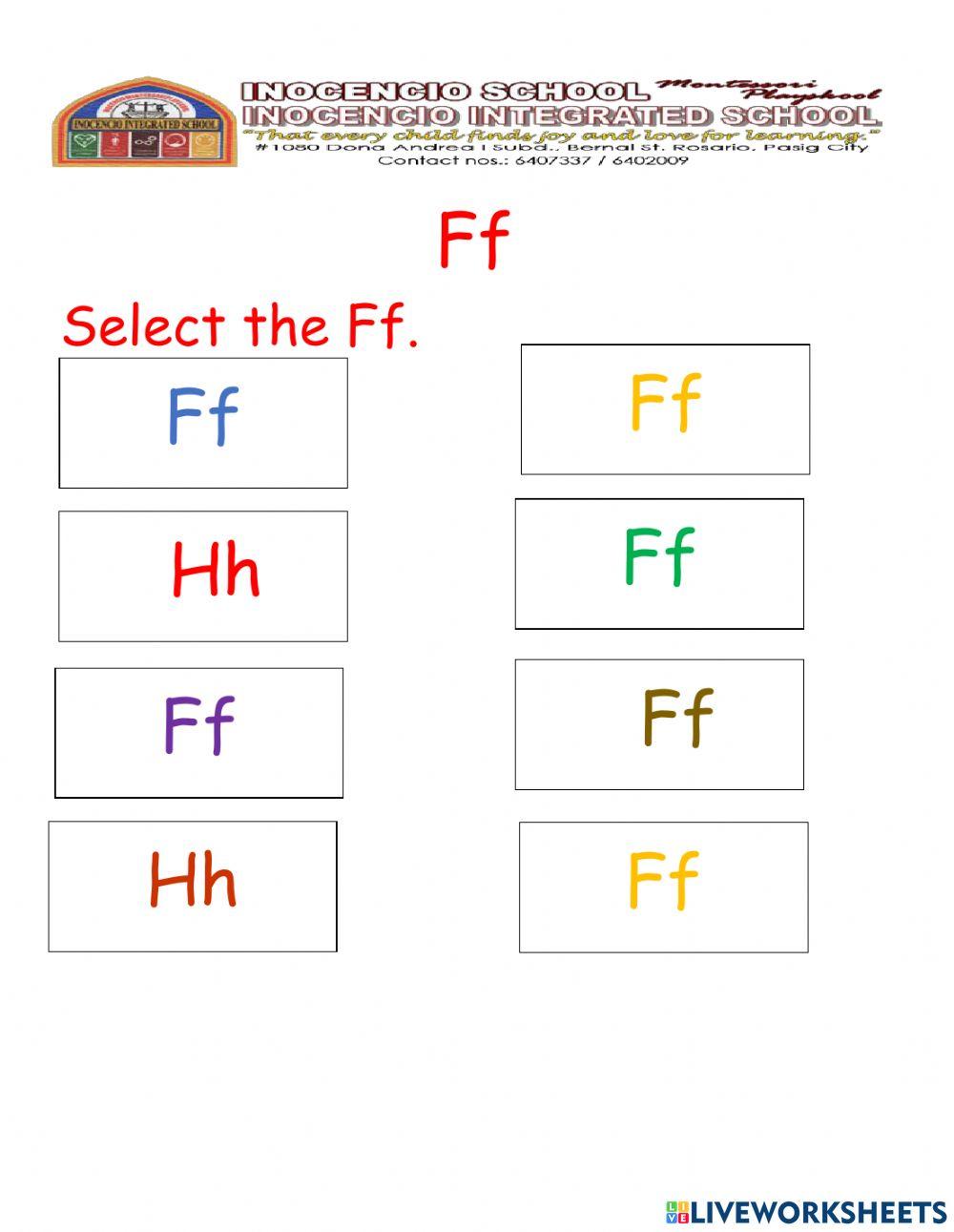 Nursery (Ff and Hh) March 17, 2021