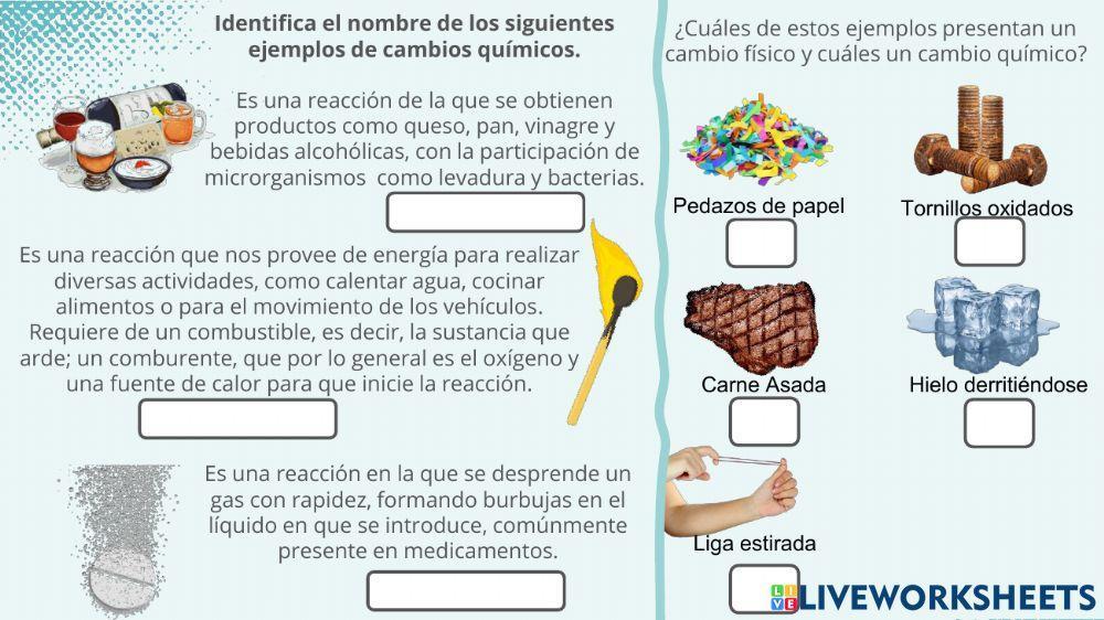 Actividad 2 Manifestaciones y representación de reacciones químicas