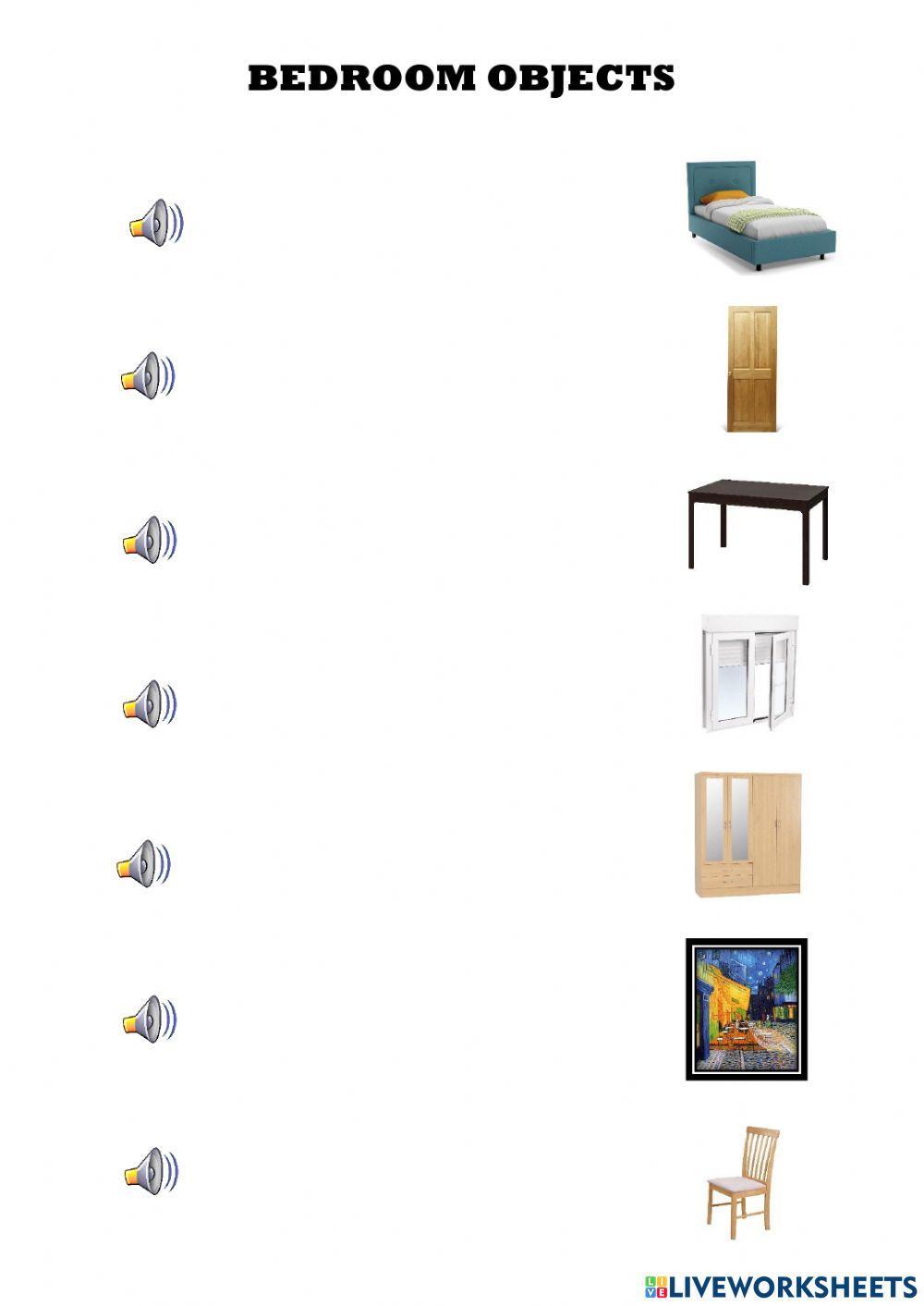 Objects in the bedroom