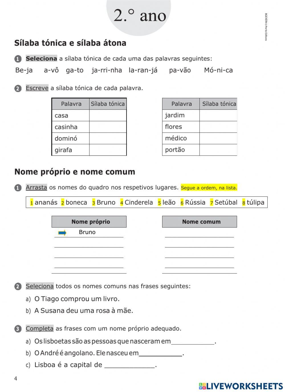 Gramática - TOTAL - 2.º ano
