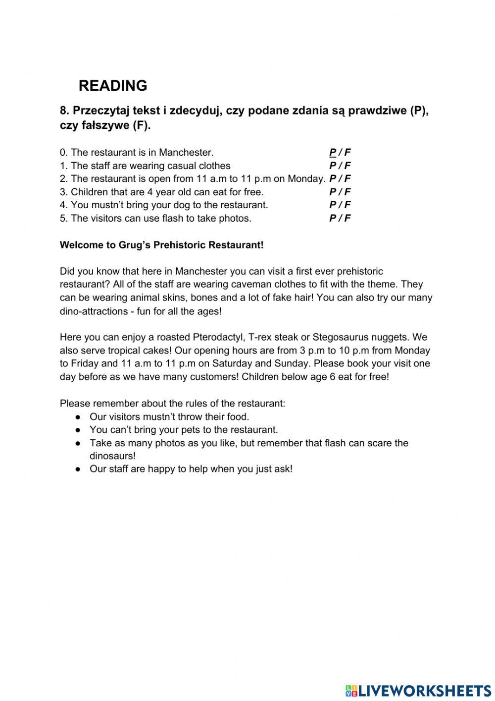 Language Test A2: Unit 2 (Shopping)