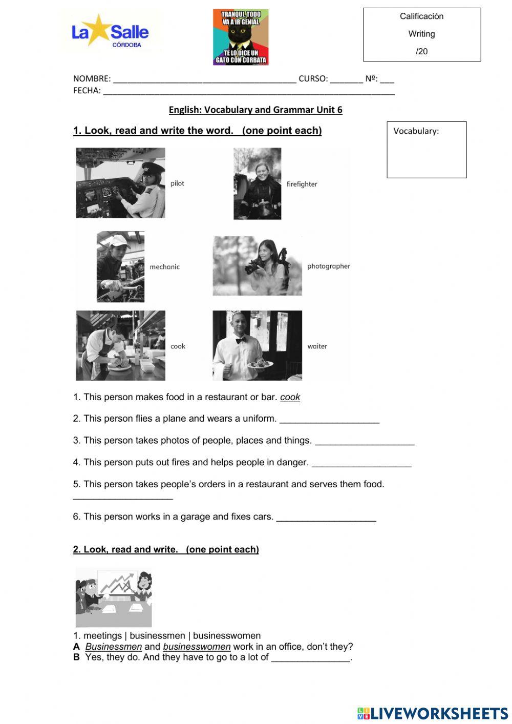 3rd grade end of test unit 8 part 1 reading and writing