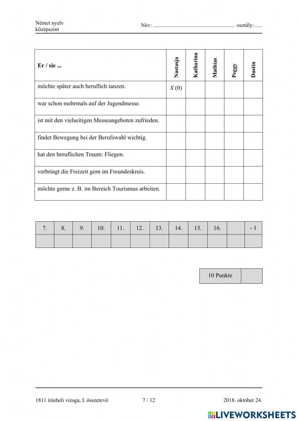 Abitur Oktober 2018 Leseverstehen 2
