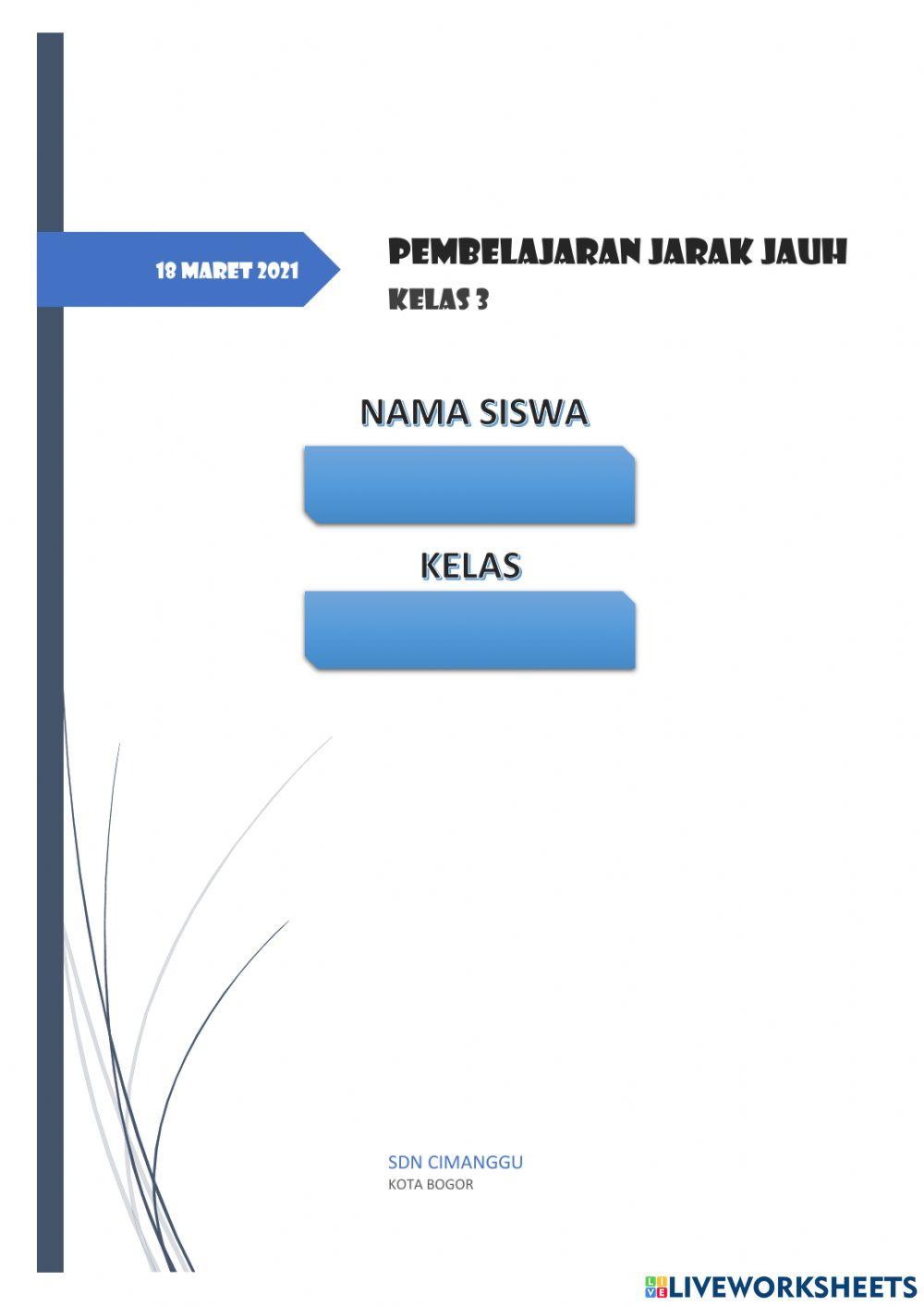 PJJ Kelas 3 18-03-2021
