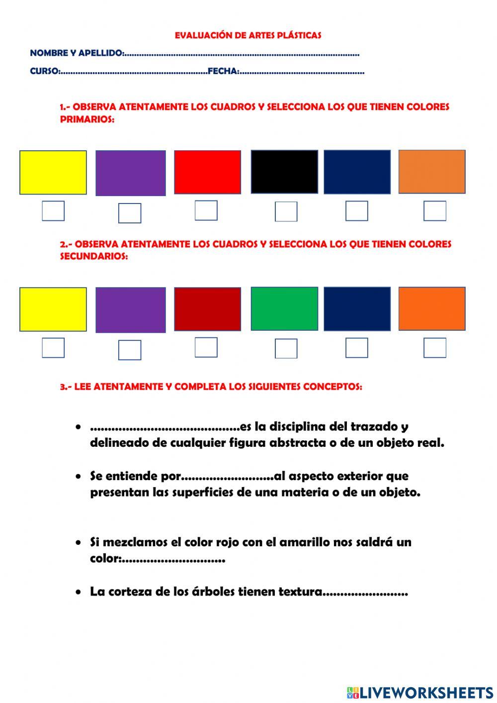 Evaluación Dibujo Artístico