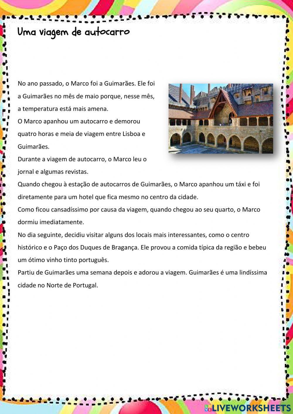 Uma viagem de autocarro