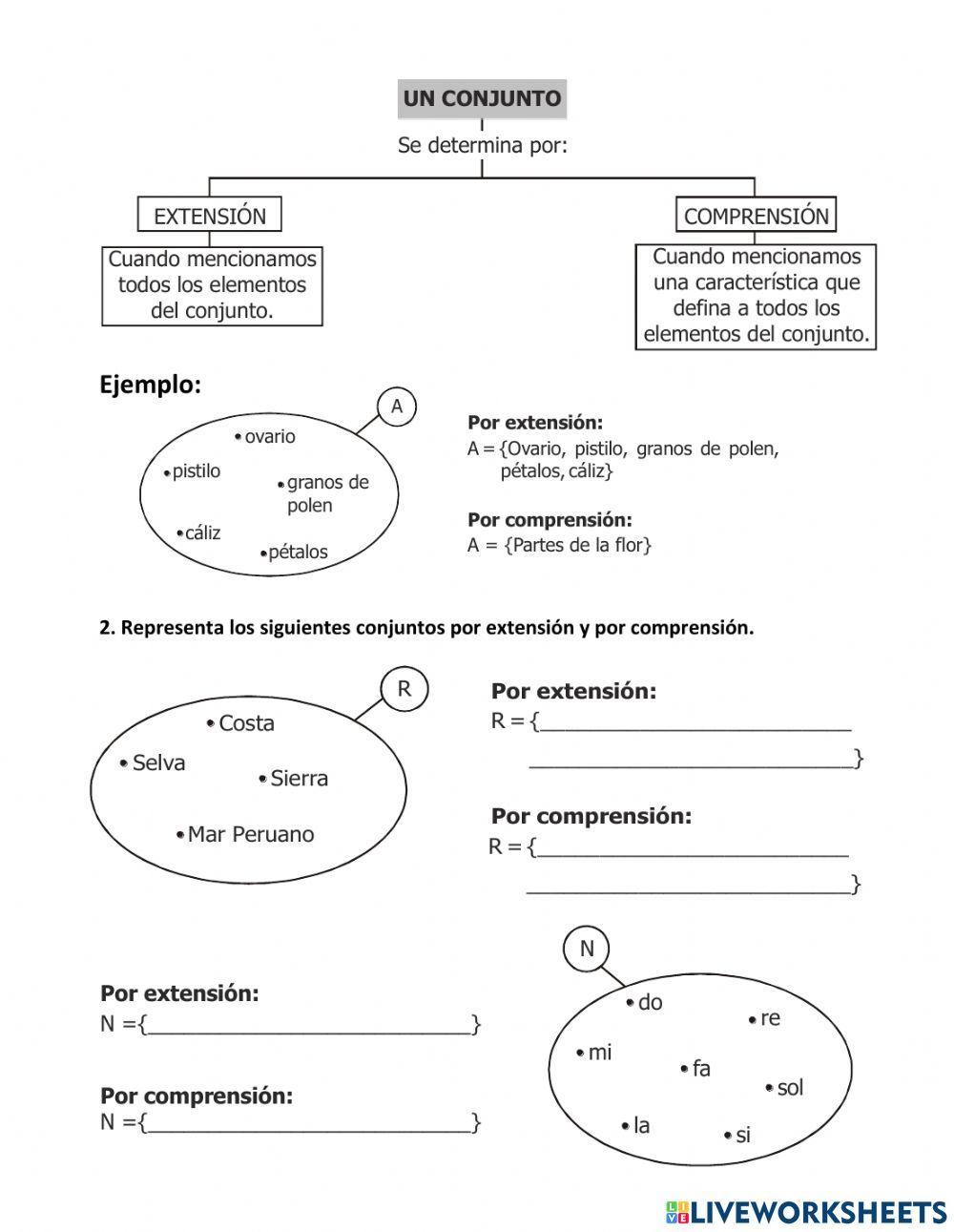 Conjuntos y subconjuntos