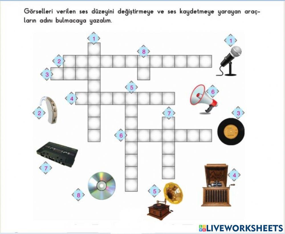 Ses teknoloji̇leri̇ bulmaca
