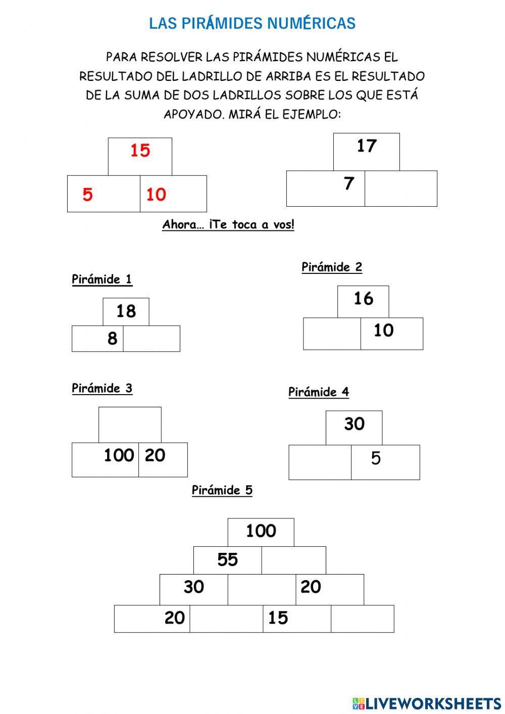 Pirámides númericas