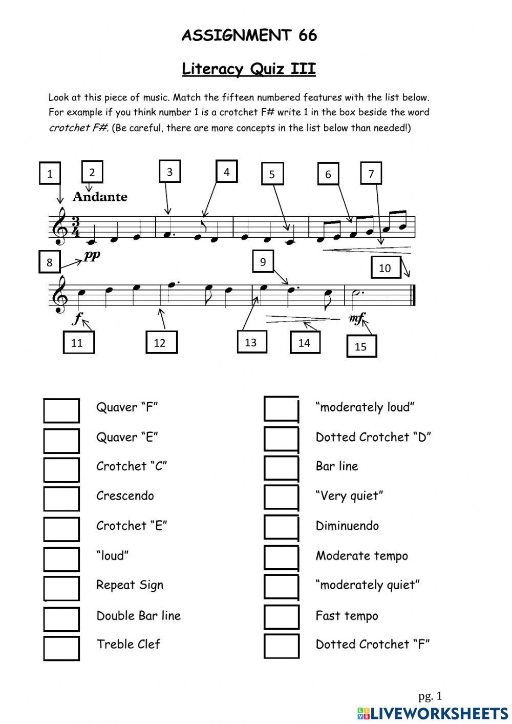 BGE Literacy Quiz III