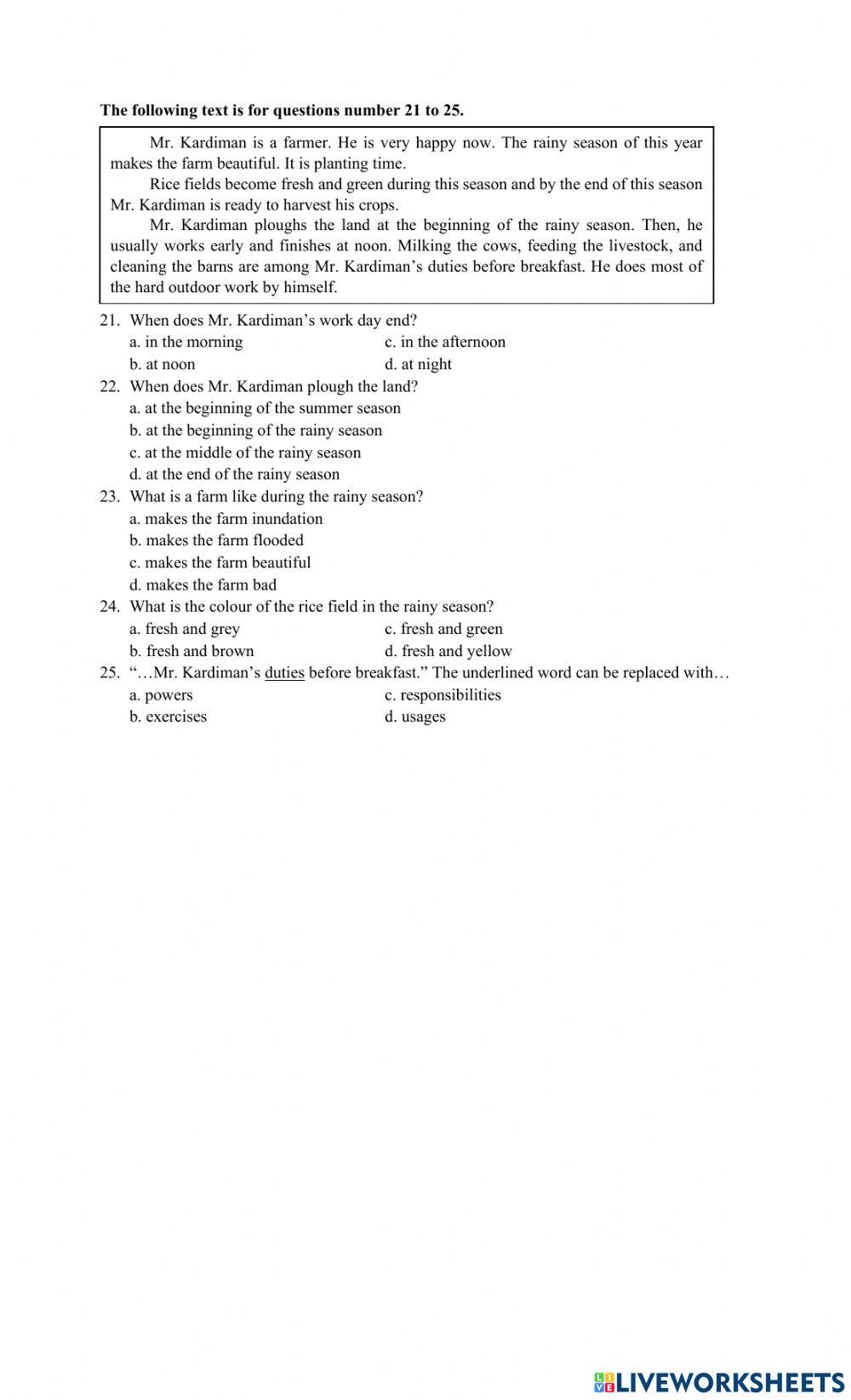 Competency Test… | Free Interactive Worksheets | 4885899