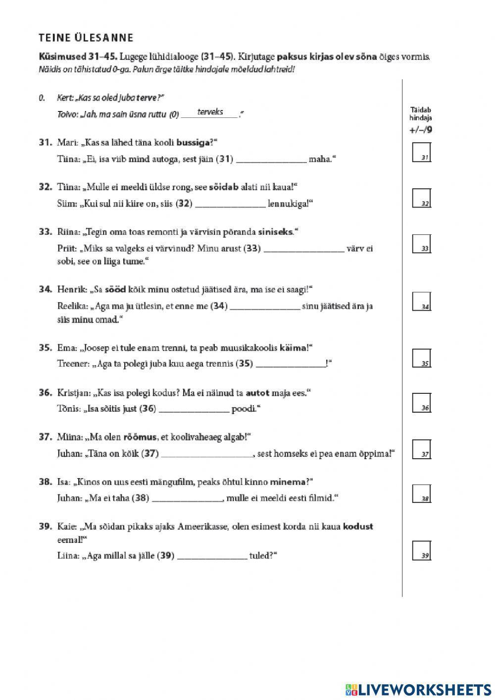 Keele struktuur 2019