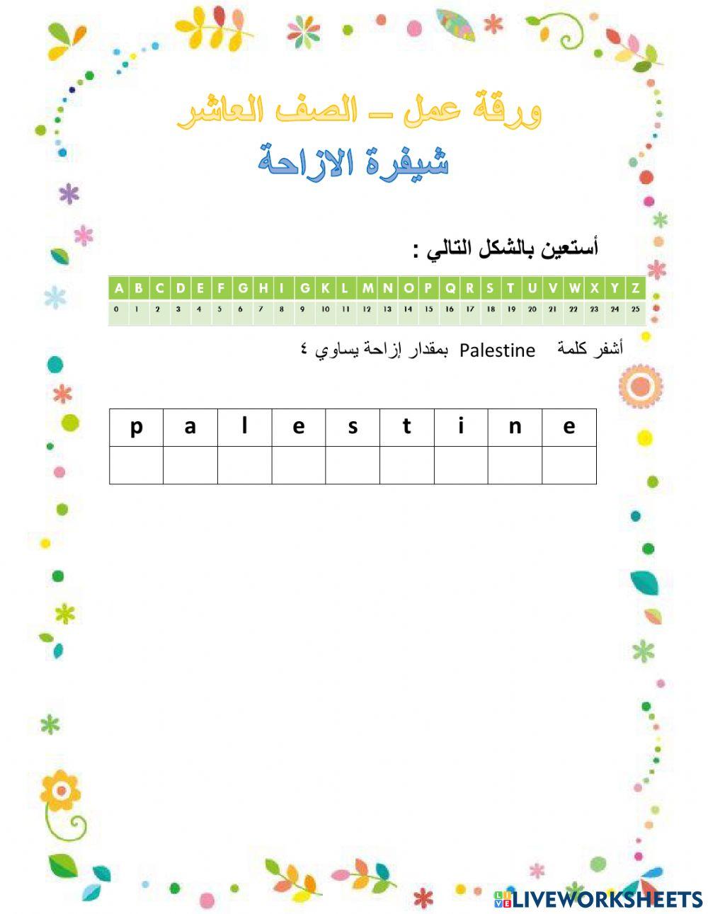 شيفرة الازاحة