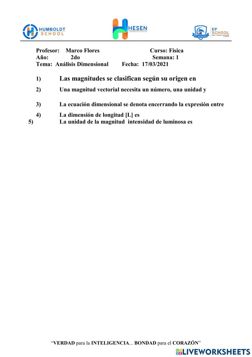 Dimensional Analysis Worksheet Part 2