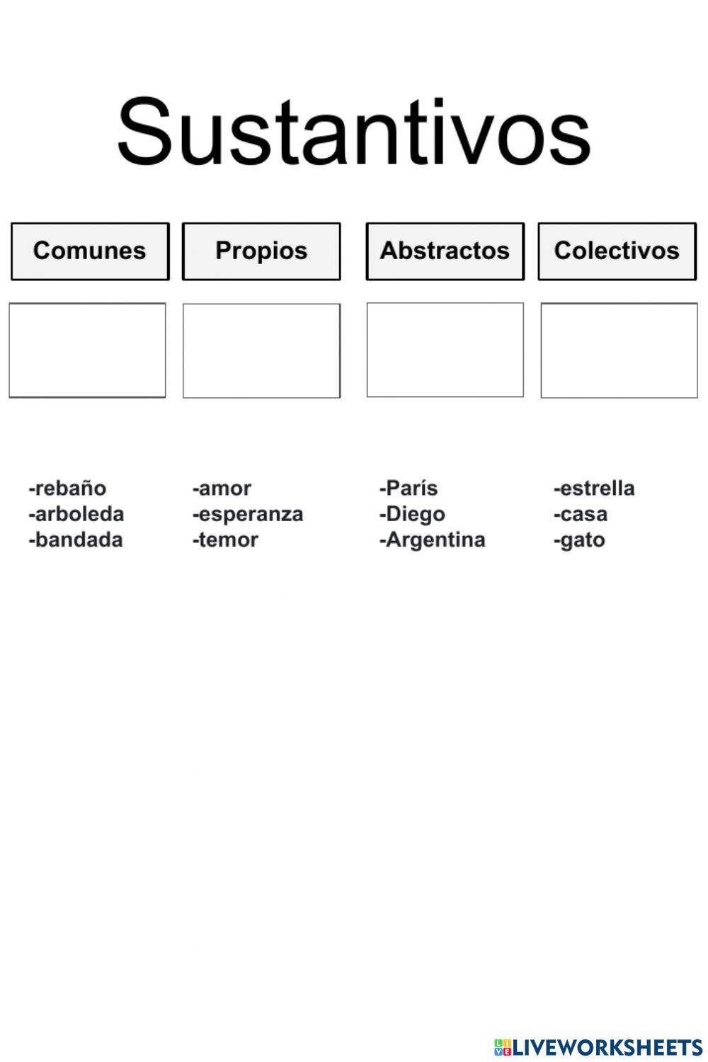 Sustantivos