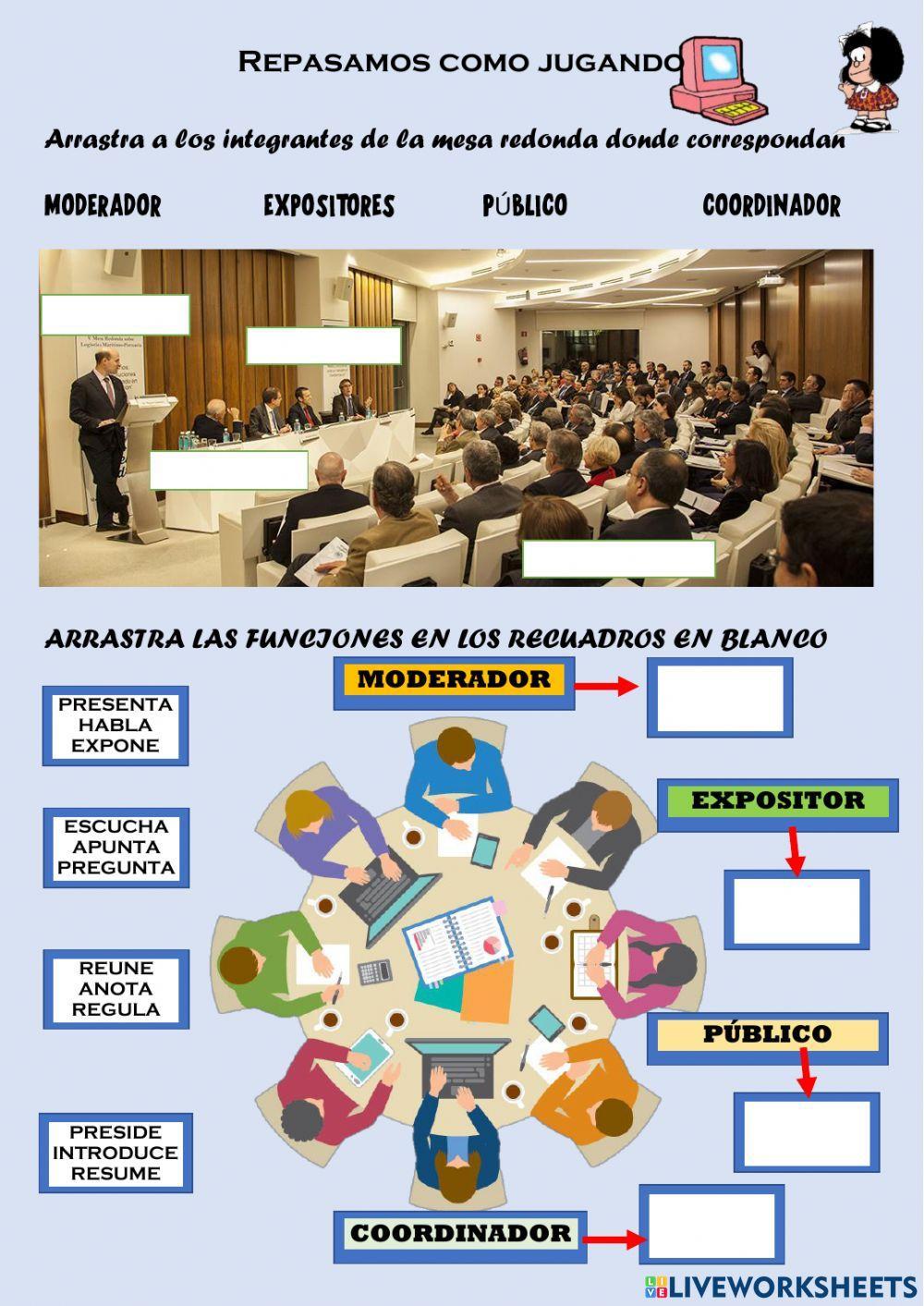 Integrantes de una mesa redonda