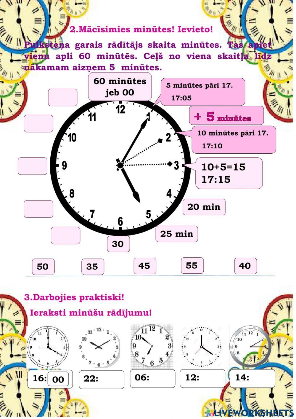 Stundas un minūtes Stundas un minūtes