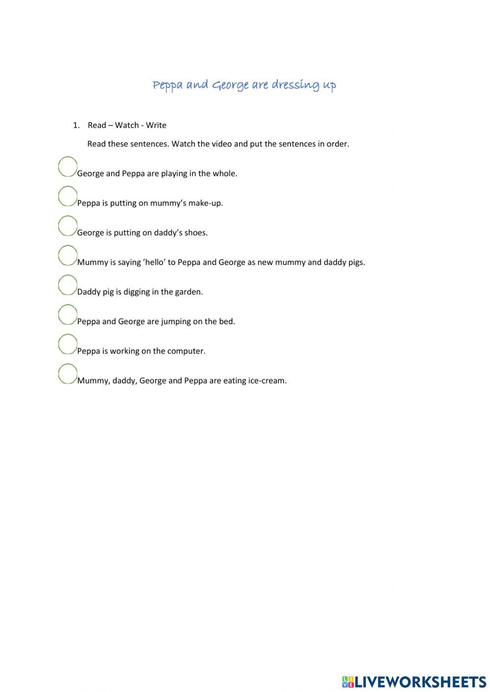 Peppa Pig - Dressing up