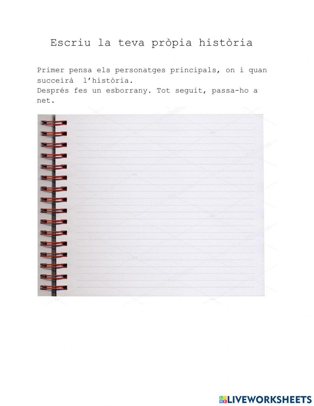 Escriu el teu propi conte