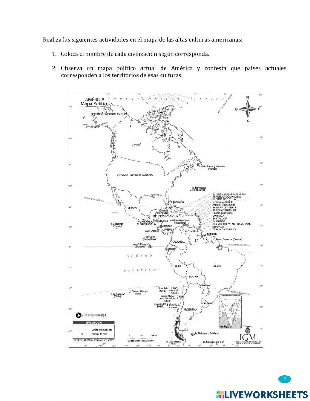 Civilizaciones  americanas