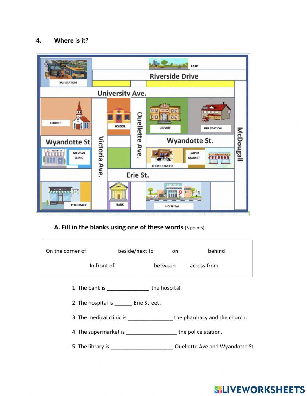 Prepositions Quiz Beginner ESL