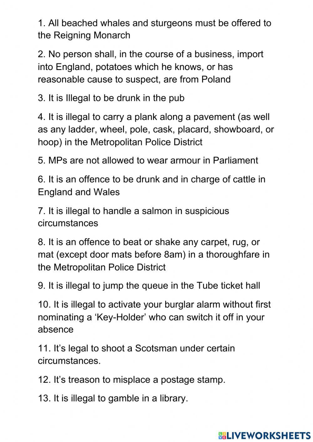 strange-british-laws-worksheet-live-worksheets