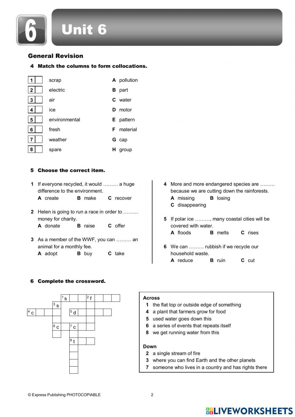 On Screen 2 Test Unit 6