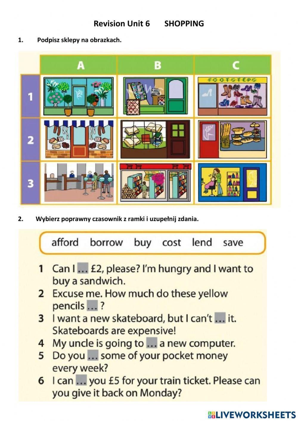 Steps Plus 6 Shopping Revision